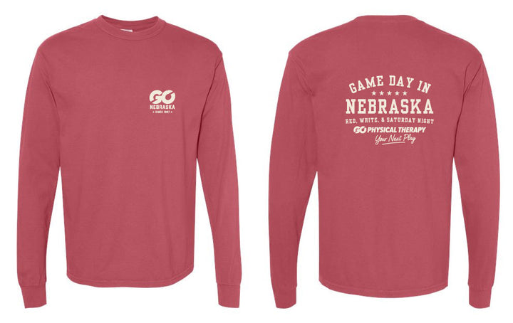 Nebraska GO Bella Canva Long Sleeve (3501CVC)