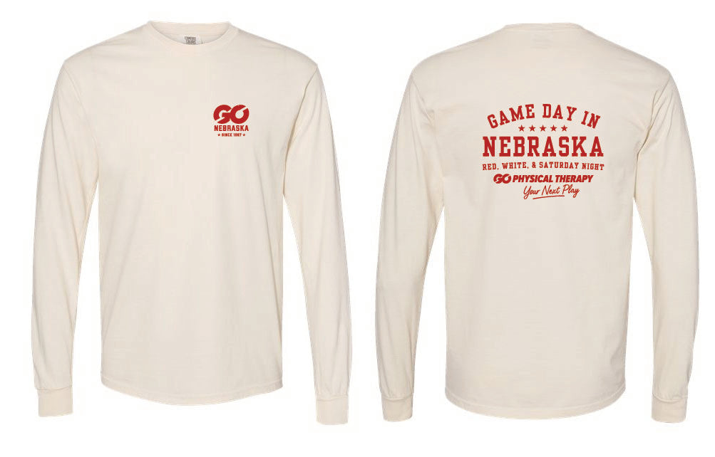 Nebraska GO Comfort Colors Long Sleeve (6014)