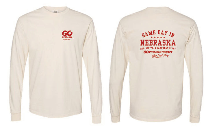 Nebraska GO Comfort Colors Long Sleeve (6014)