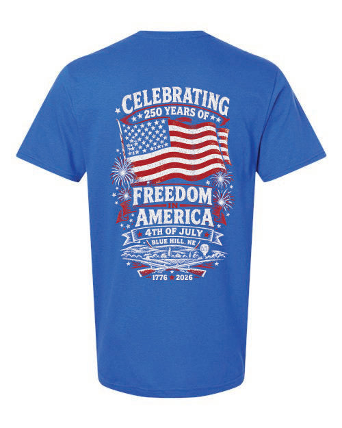 Blue Hill 4th of July 2026 BELLA CANVAS T-shirt