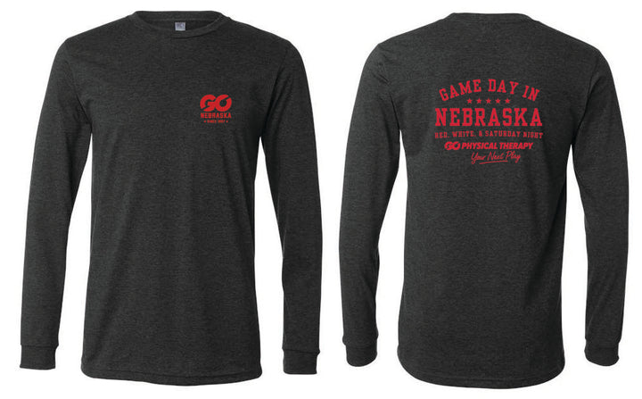 Nebraska GO Bella Canva Long Sleeve (3501CVC)