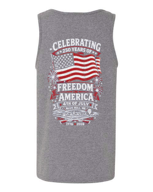Blue Hill 4th of July 2026 GILDAN Tank Top