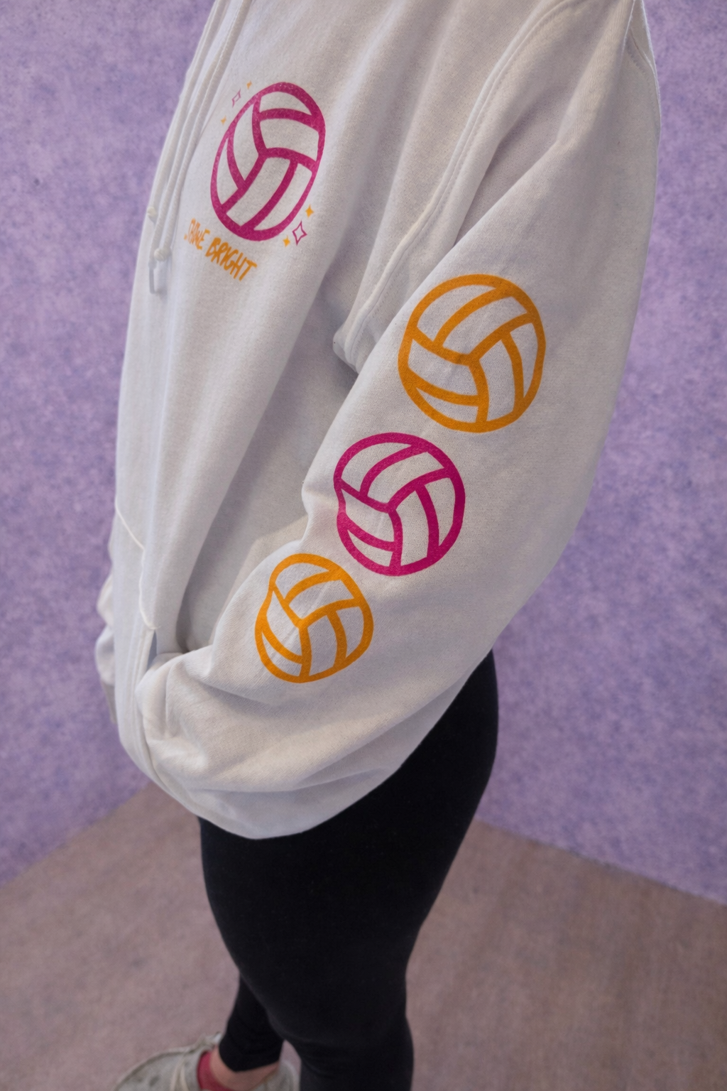 Shine Bright Volleyball Hoodie