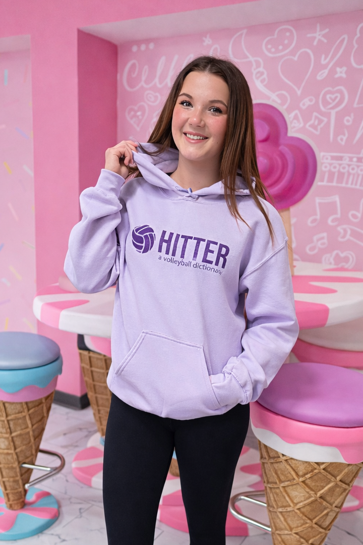 Hitter Volleyball Hoodie-purple