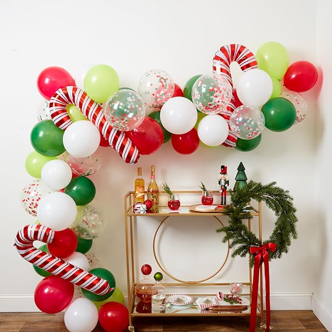 Candy Cane Balloon Garland Kit