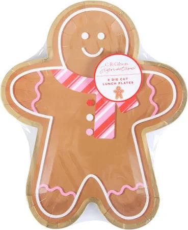 Gingerbread Die Cut Lunch Plate