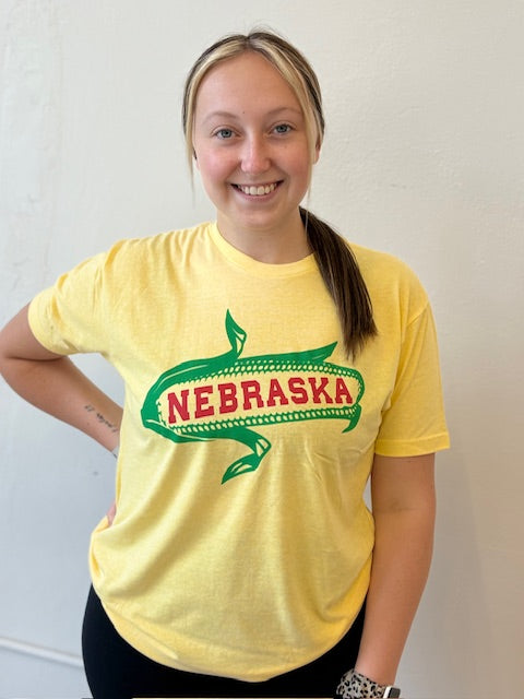 Nebraska Corn Tshirt yellow