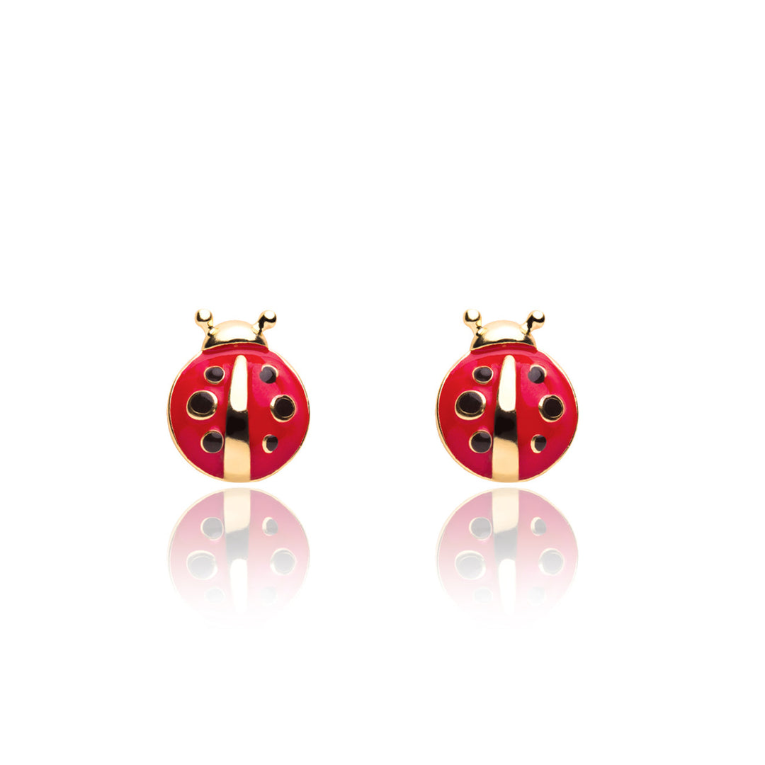 Girl Nation Earrings-Clip On-Lady Bugs