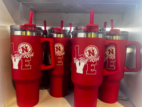 Nebraska Volleyball 40oz Cup