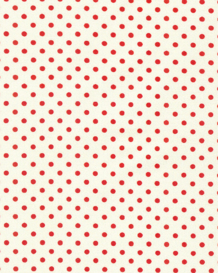 NE White/Red Polka Dot Sweatshirt