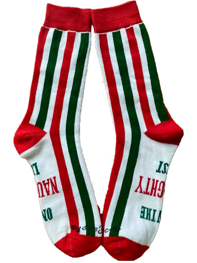 On the Naughty List Men's Socks