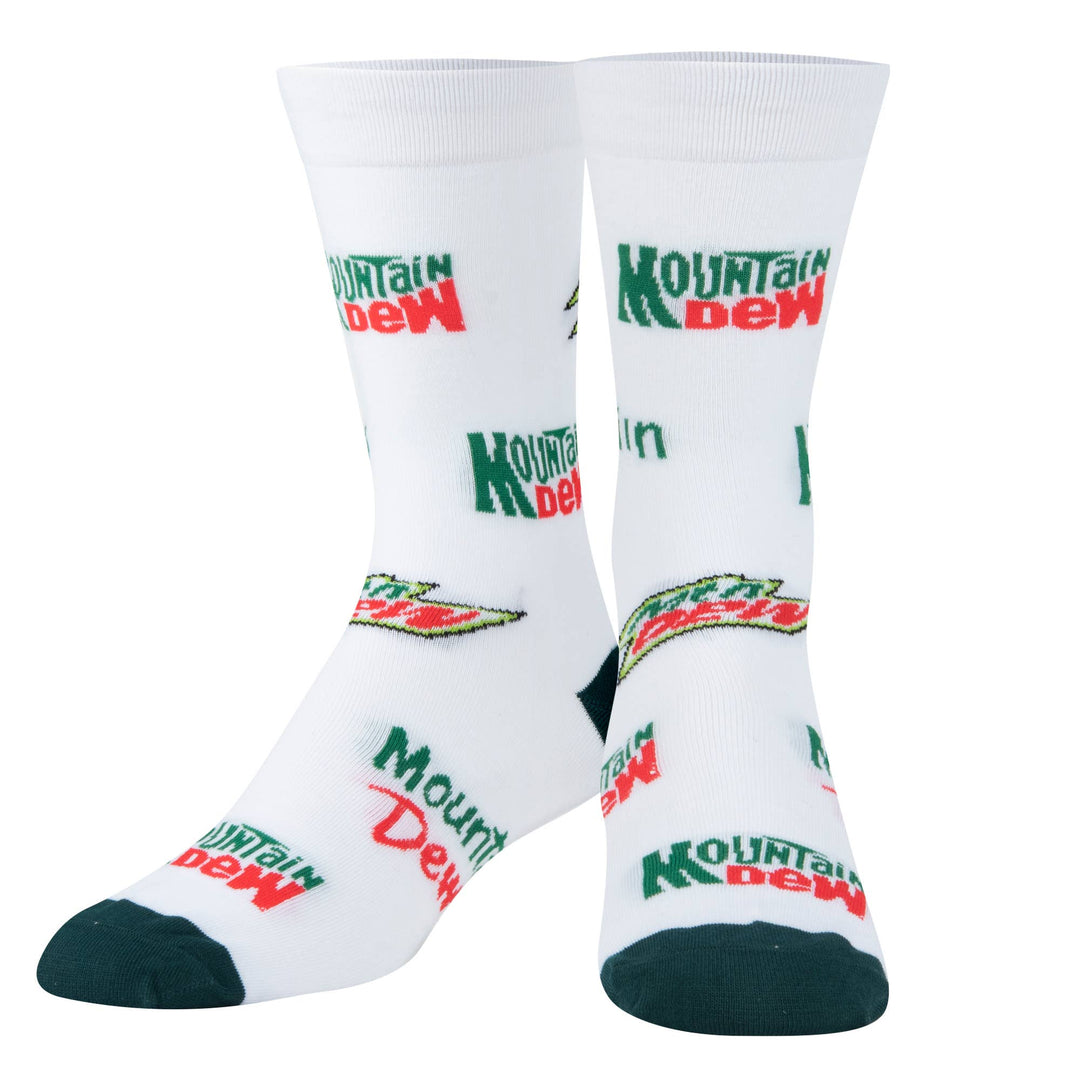 Crazy Socks - Mens Crew - Mountain Dew