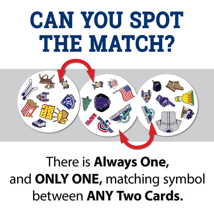 Colorado Rockies Spot It! Card Game