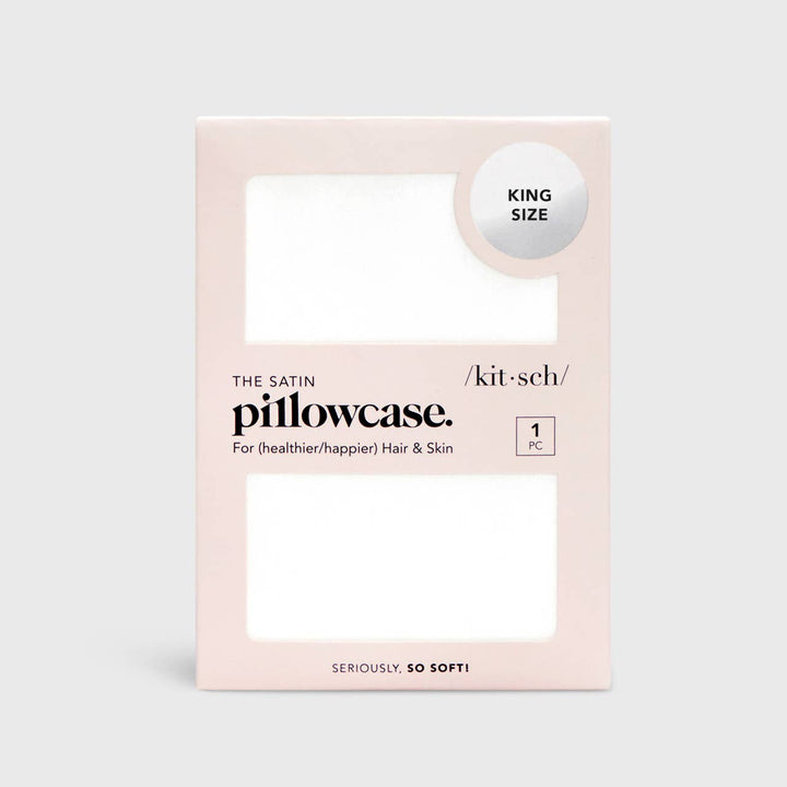 Satin Pillowcase King - Ivory