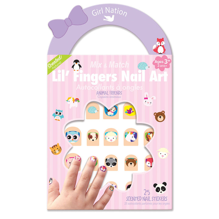 Cutie Stick-On Earring and Nail Sticker Gift Set- Animals