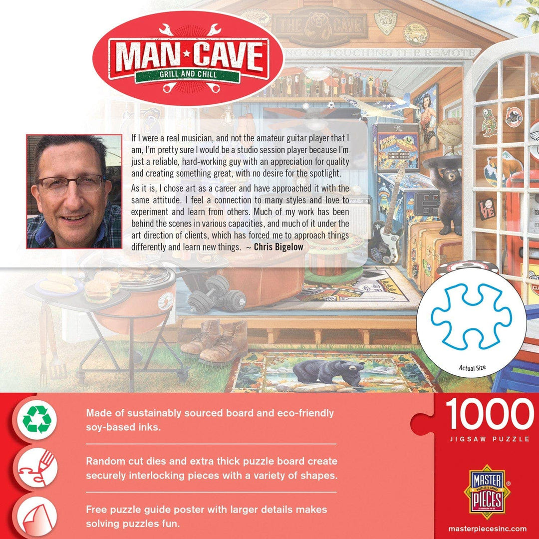 Man Cave - Grill and Chill 1000 Piece Jigsaw Puzzle