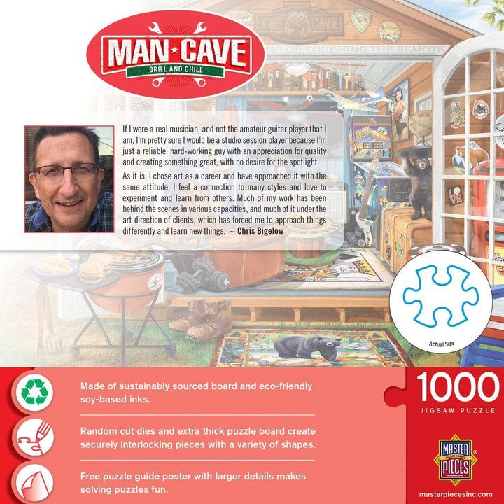 Man Cave - Grill and Chill 1000 Piece Jigsaw Puzzle