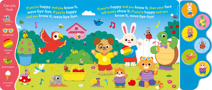 Search & Find If You're Happy & You Know(6-Button Song Book)