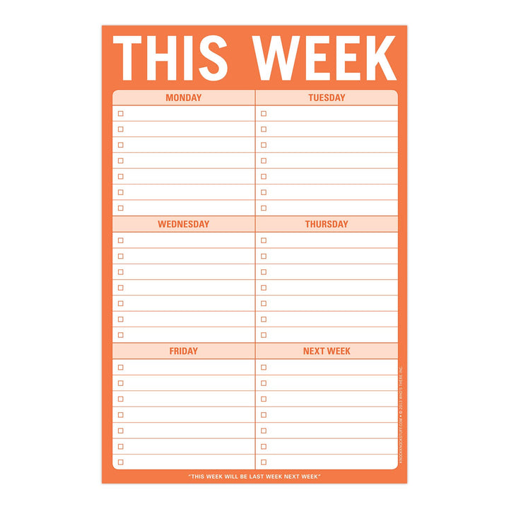 This Week Pad (Orange)