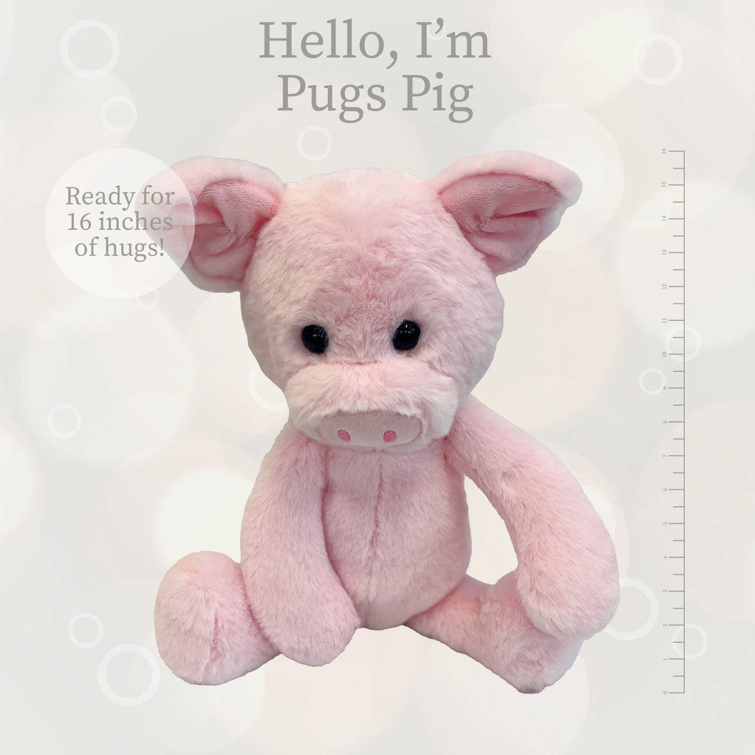 WS Lushee Pugs Pig Lg/16"