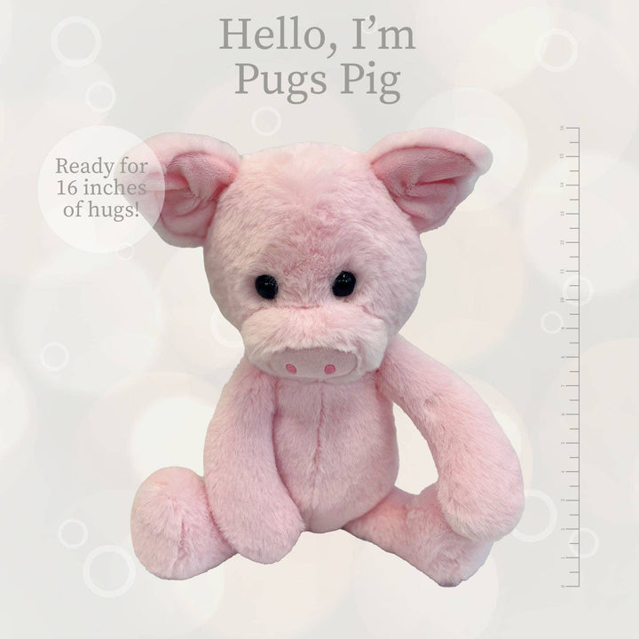 WS Lushee Pugs Pig Lg/16"