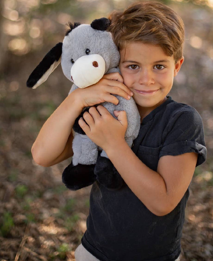 World's Softest Lushee 16 inch Gray Darly Donkey Plush Toy