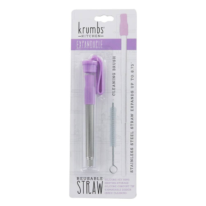 Krumbs Kitchen Expandable Steel Straw