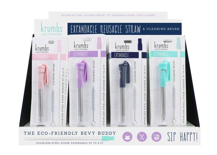 Krumbs Kitchen Expandable Steel Straw
