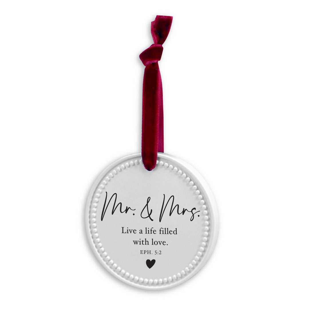 LCP Christmas Ornament Mr Mrs Life With Love