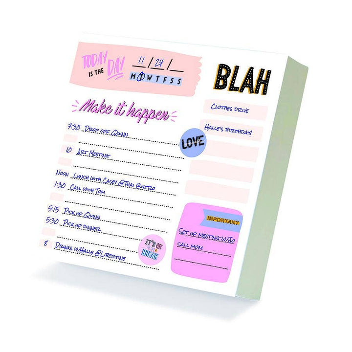 Undated Make it Happen Daily Note Block