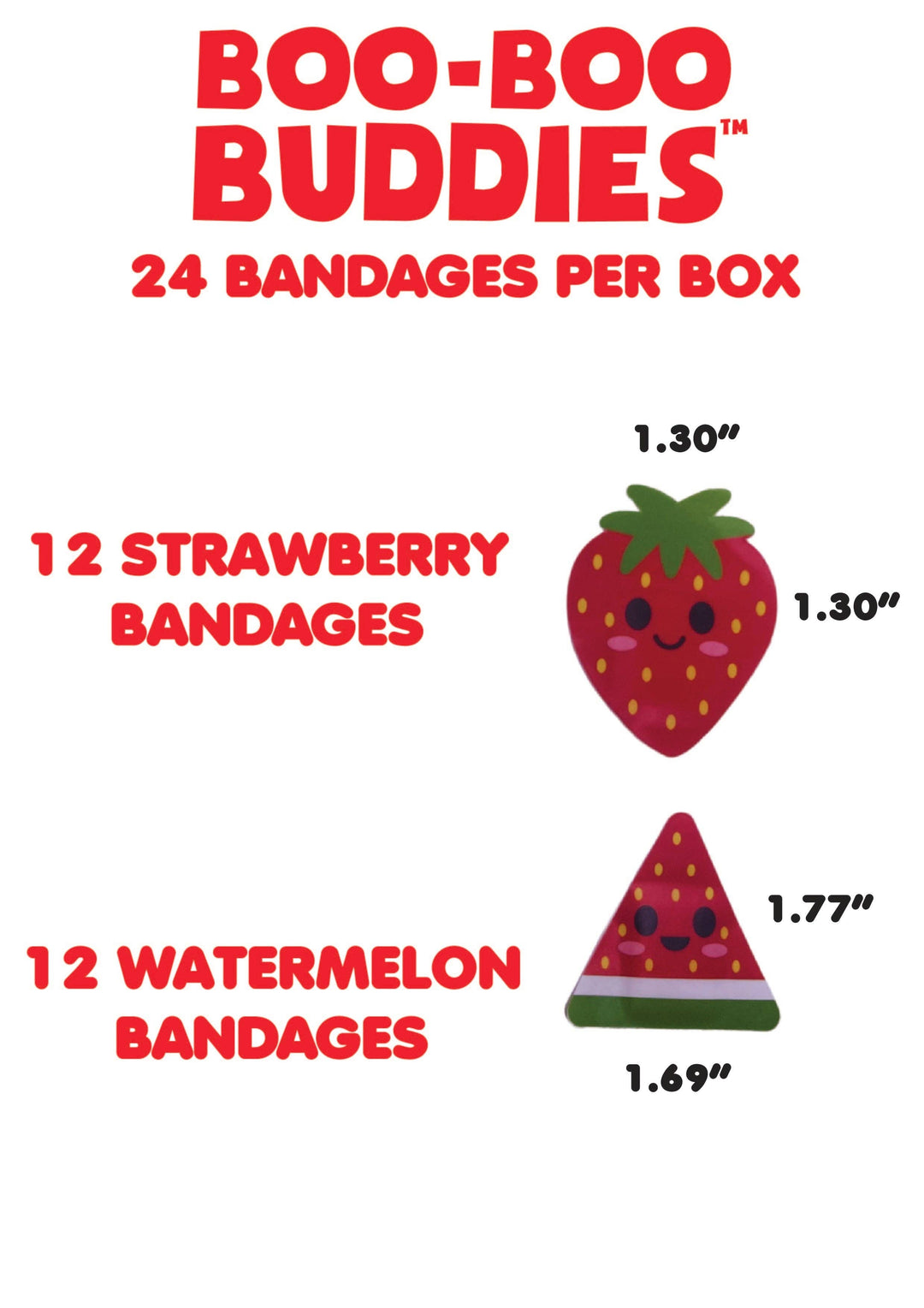 Watermelon and Strawberry Bandages