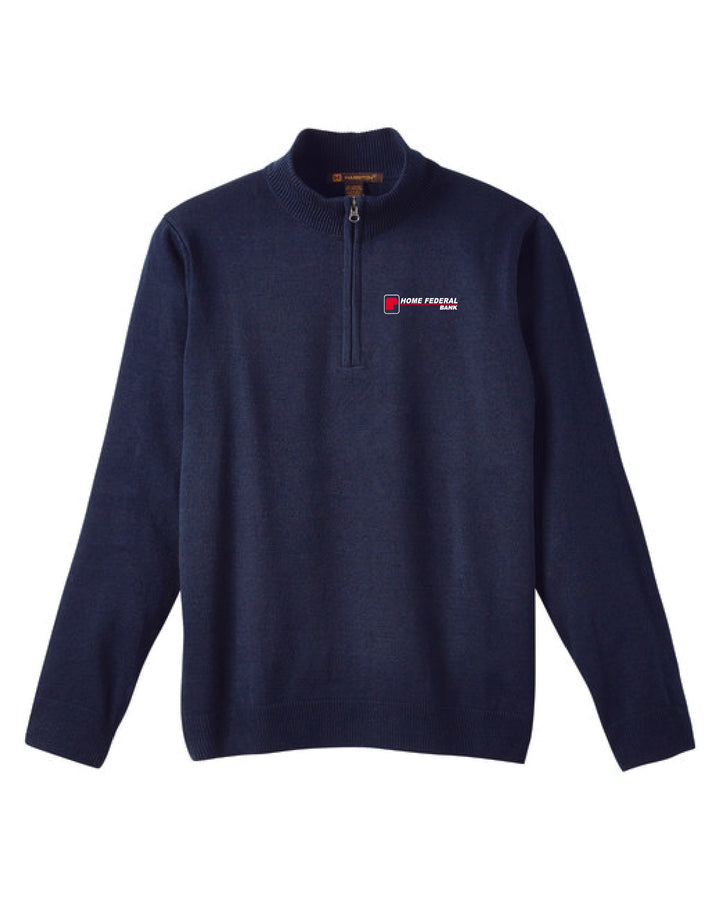 Home Federal Men's Harriton 1/4 Zip Sweater