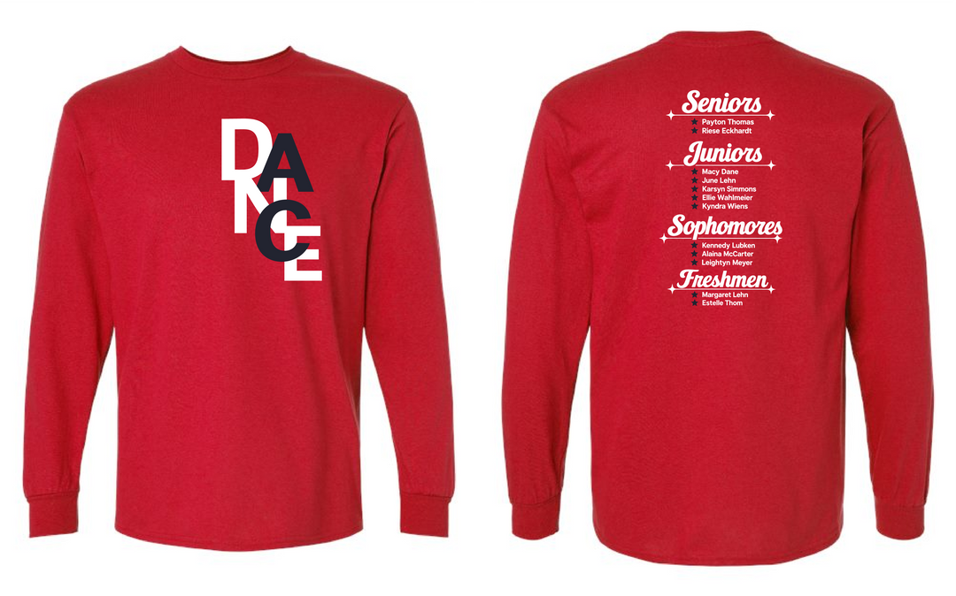 AC Stars Dance Red Long Sleeve