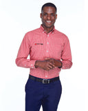 Home Federal Men's Gingham Check Woven Shirt