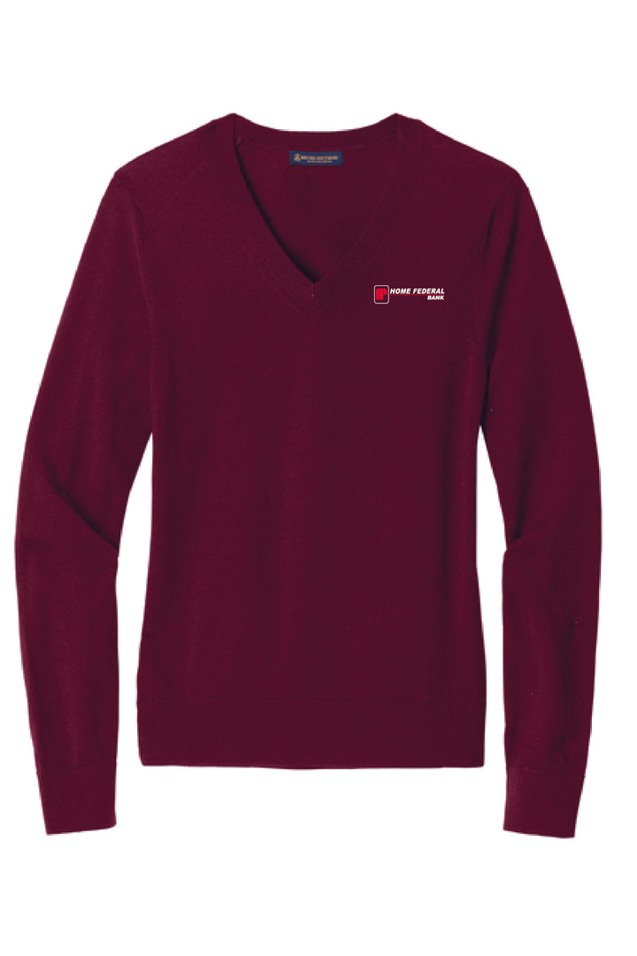 Home Federal Women's Merino V-neck Sweater