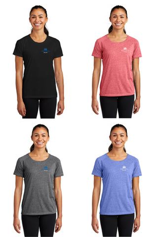 COH Sport-Tek® Women's Tri-Blend Wicking Scoop Neck Raglan Tee