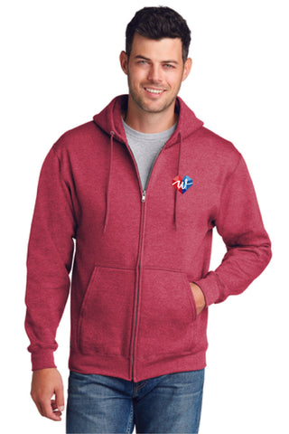 WCCH Unisex Core Fleece Full Zip Hooded Sweatshirt