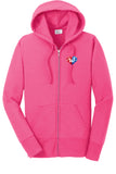 WCCH Ladies Core Fleece Full Zip Hooded Sweatshirt