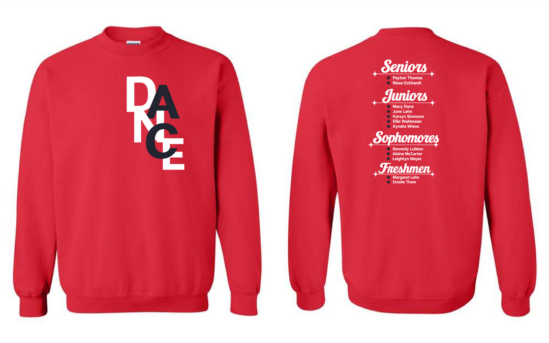 AC Stars Dance Red Crewneck