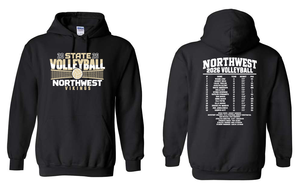 GINW State Volleyball Hoodie