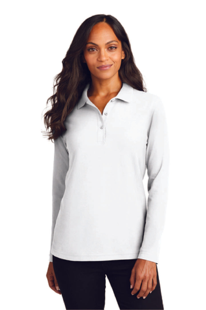 Port Authority Ladies Cotton Feel Long Sleeve Polo HCS L500LS