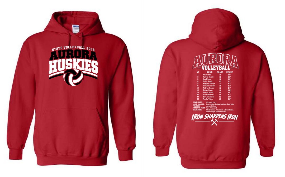 Aurora State Volleyball Hoodie