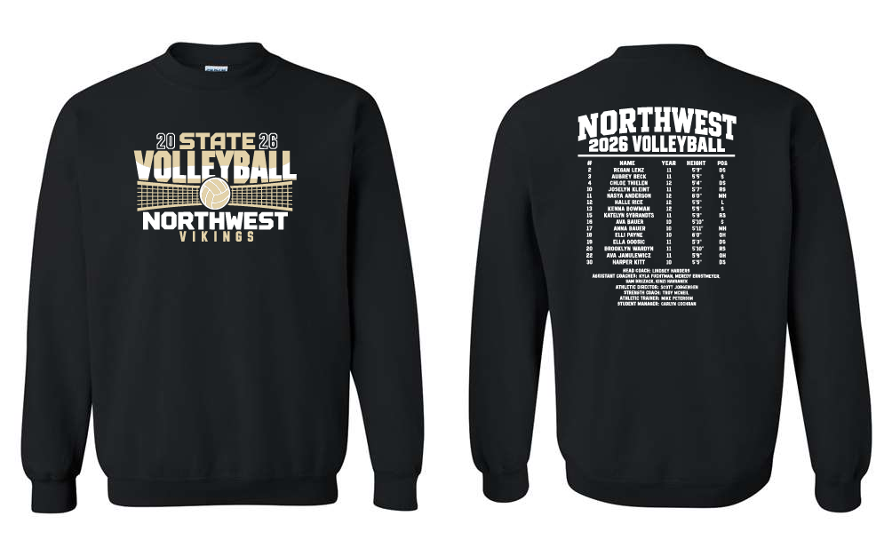 GINW State Volleyball Crewneck