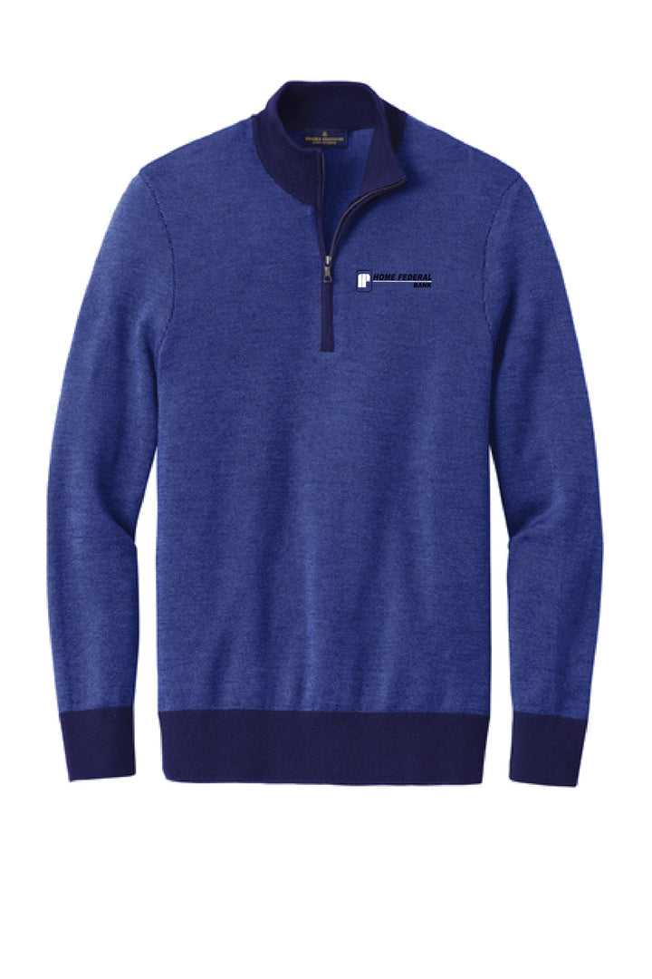 Home Federal Brooks Brothers 1/4 Zip Sweater