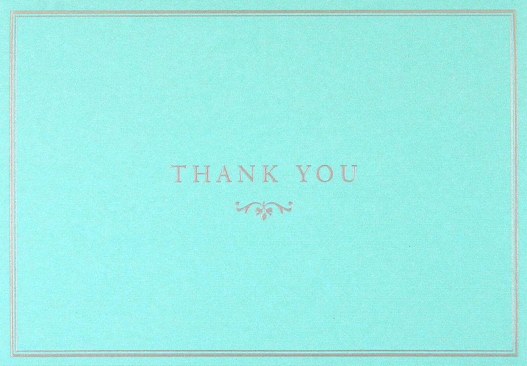Blue Elegance Thank You Notes
