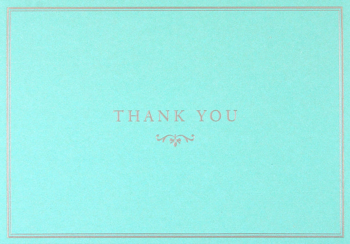 Blue Elegance Thank You Notes
