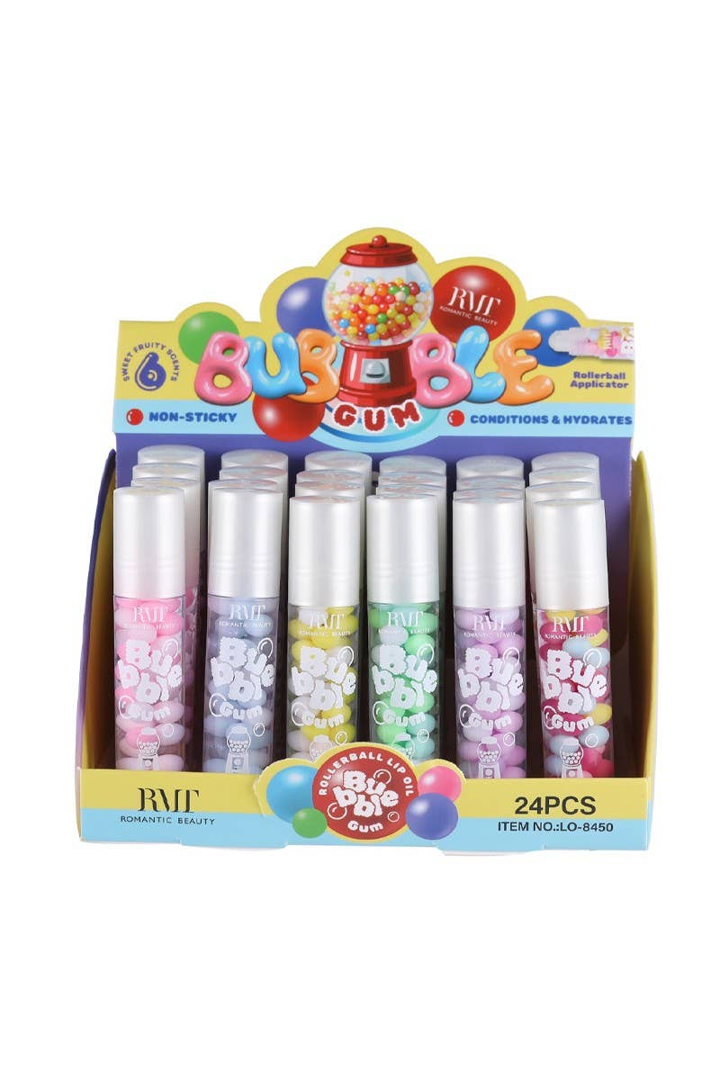 Romantic Beauty LO-8450 Bubble Gum Rollerball Lip Oil