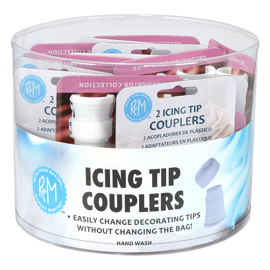Icing Tip Couplers Carded