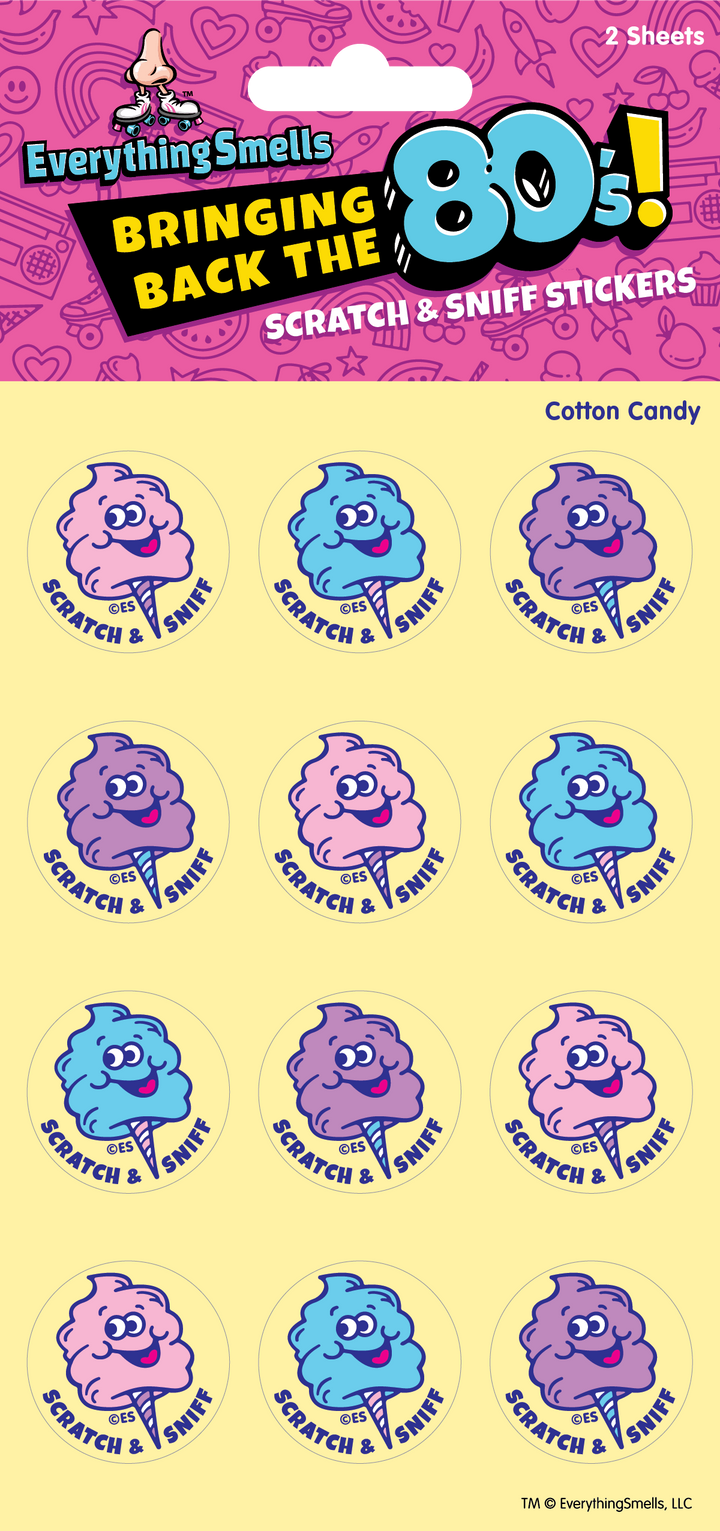 Cotton Candy EverythingSmells Scratch & Sniff Stickers