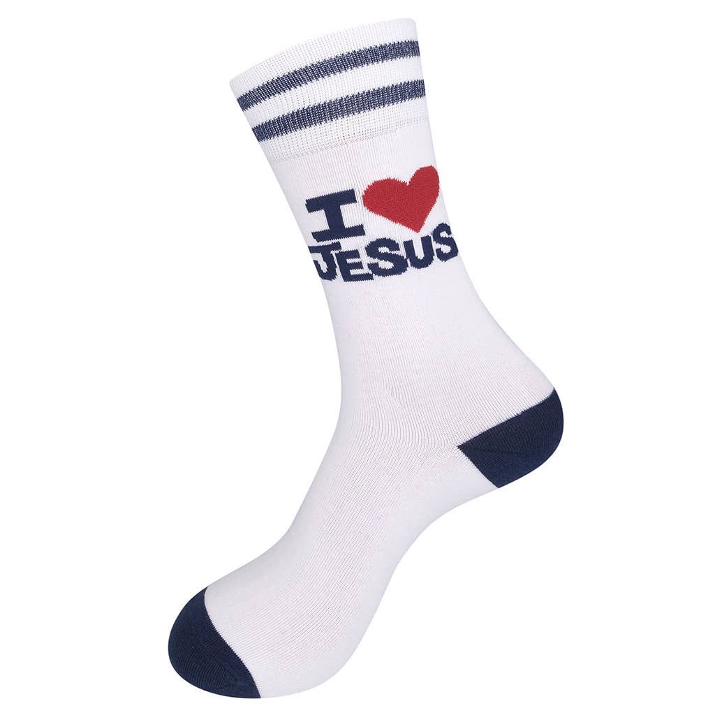I Love Jesus (But I Cuss a Little) Socks | Funny Socks
